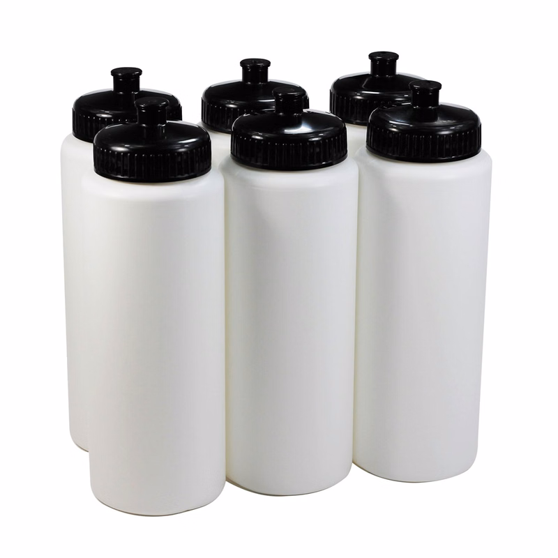 32 oz. Plastic Sports Bike Bottles w/ Lid