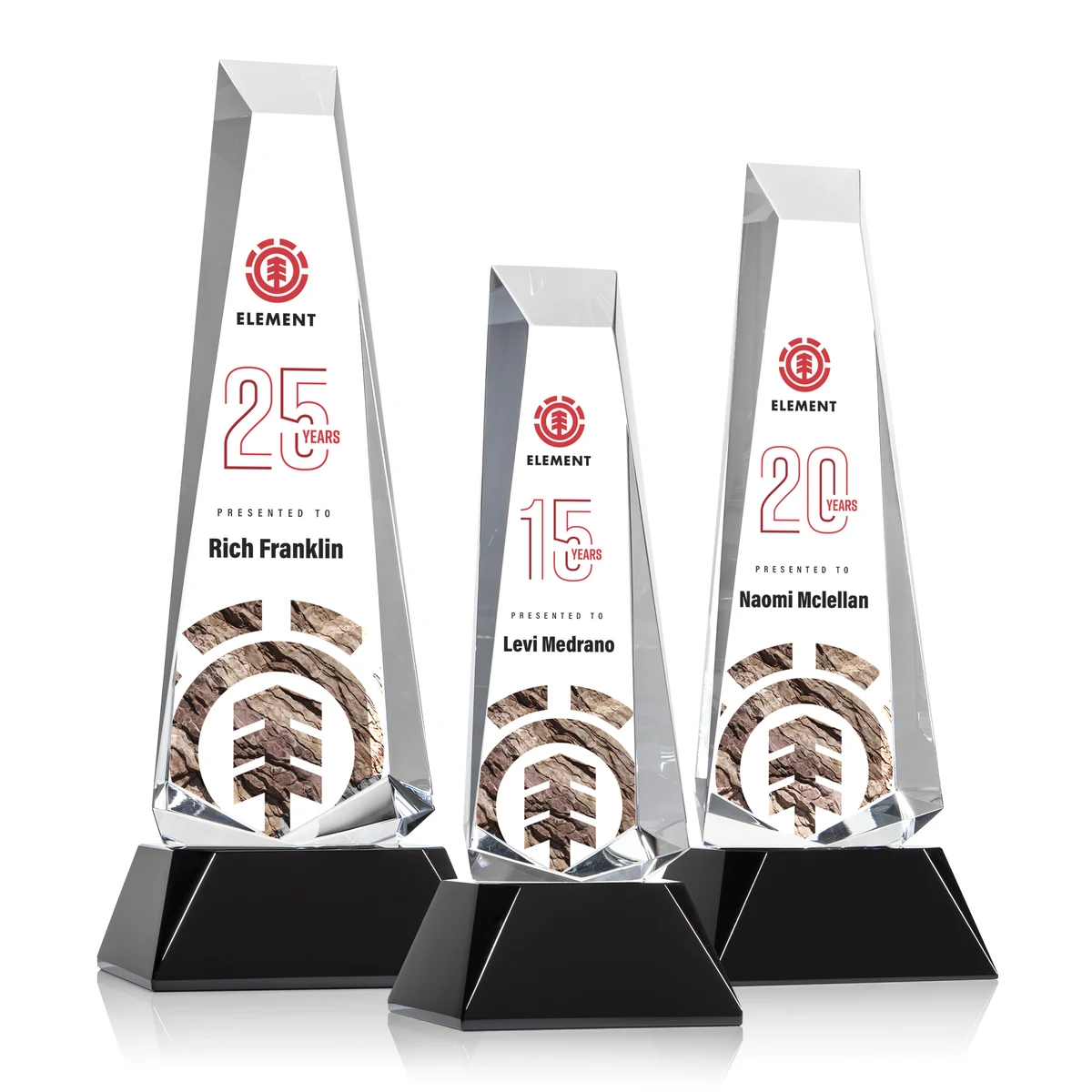 Rustern Obelisk VividPrint™ Award on Base - Black 1