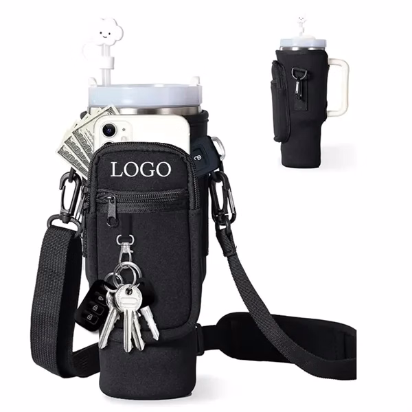 40 OZ Water Bottle Carrier Bag for Work, School and Travel