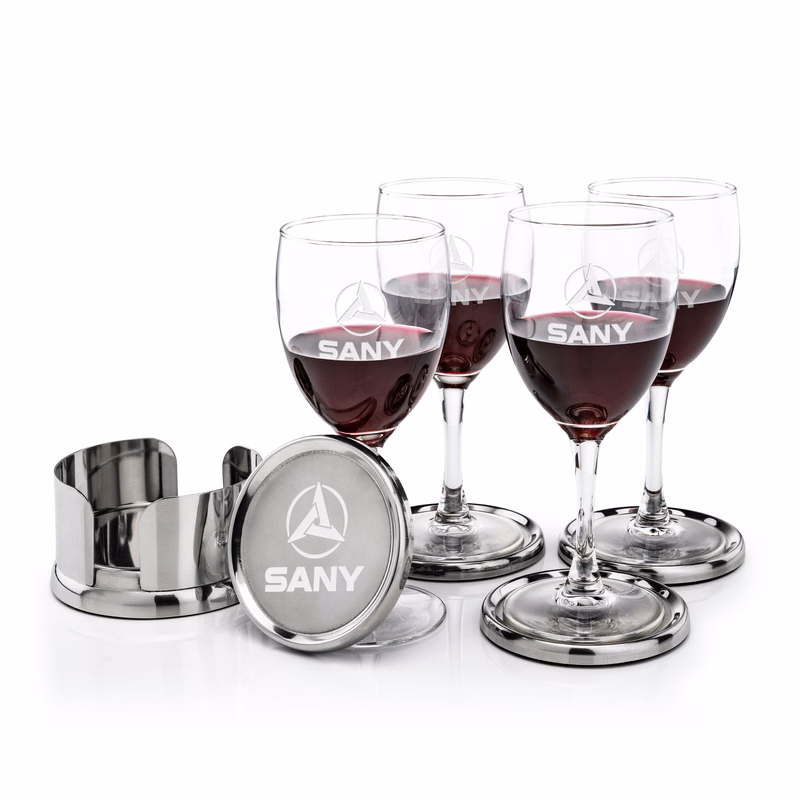 Baldoni Coasters & Carberry Wine Set