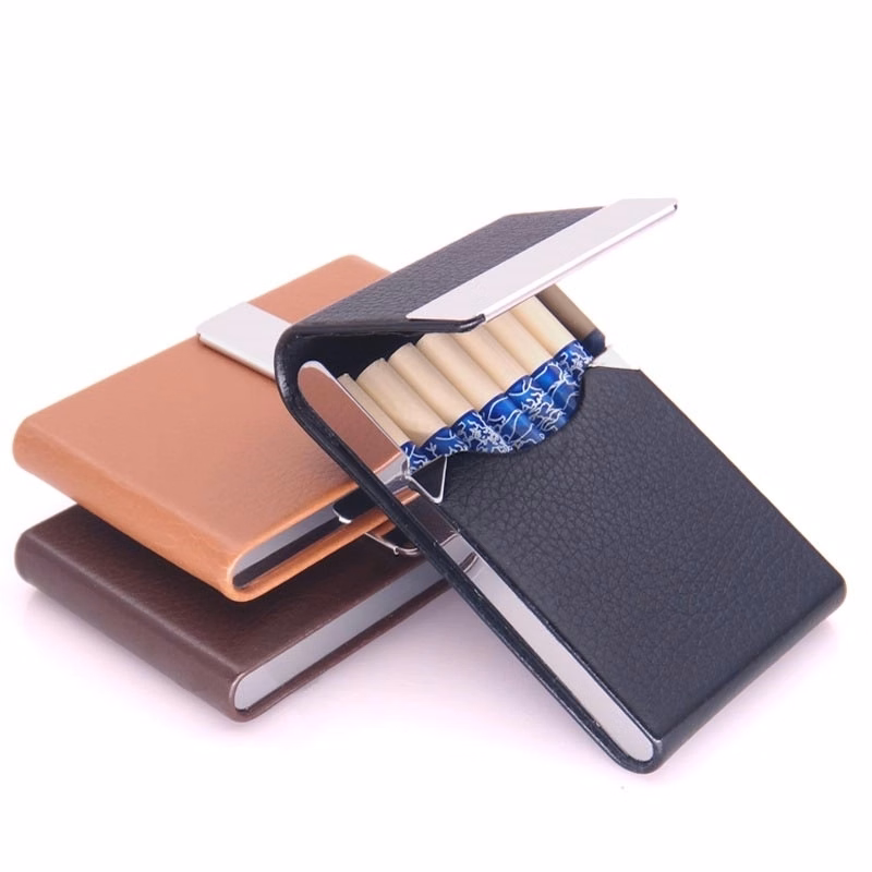 PU Leather Cigarette Business Card Case