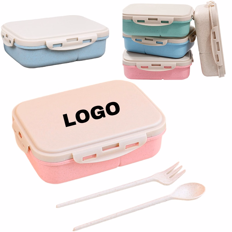 Bento Box Lunch Containers With Spoon & Fork