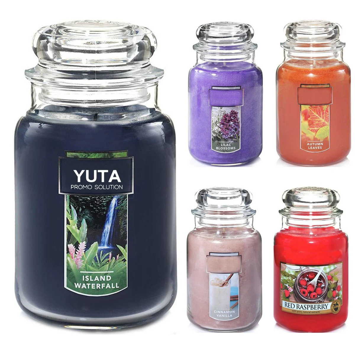 22oz Large Single Wick Soy Wax Jar Candle 1