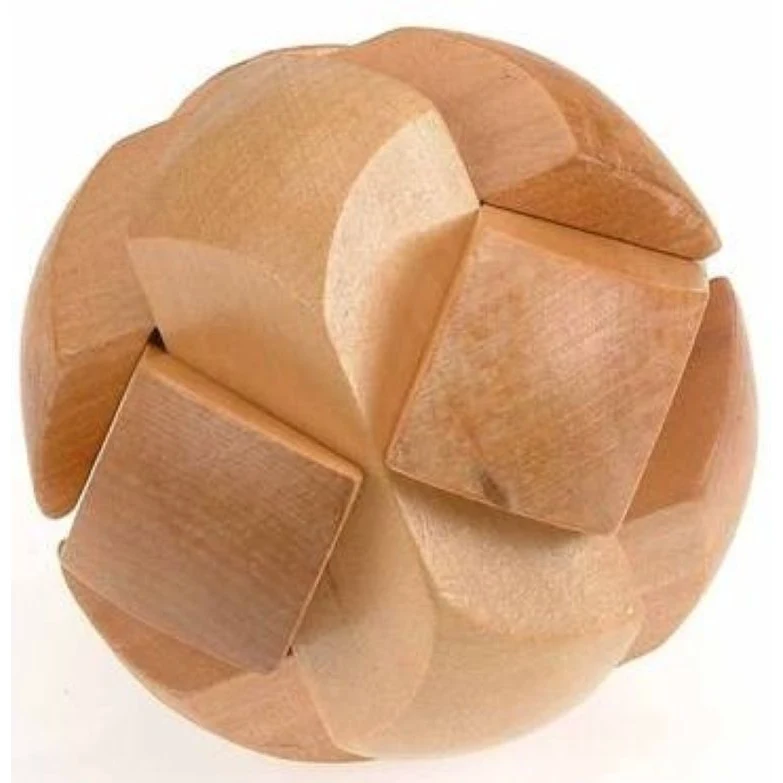 3" Wooden Soccer Ball Puzzle 1