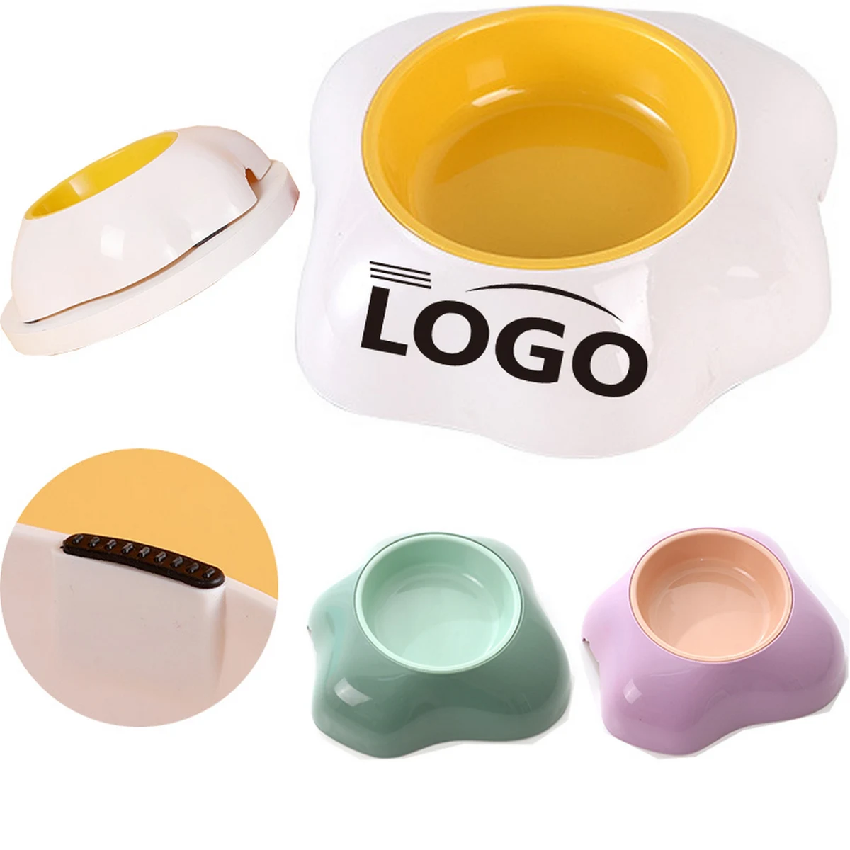 Anti-Knockover Cat And Dog Pet Feeding Bowl 1