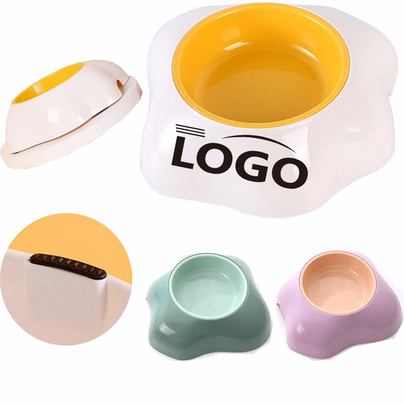 Anti-Knockover Cat And Dog Pet Feeding Bowl