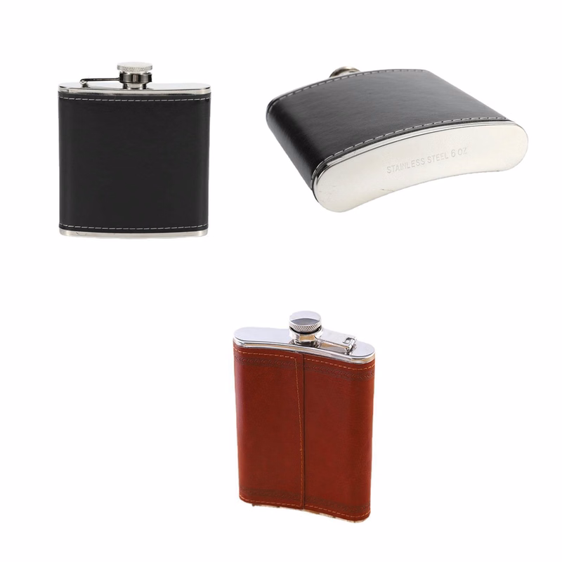 Stainless Steel Hip Flask 6 oz