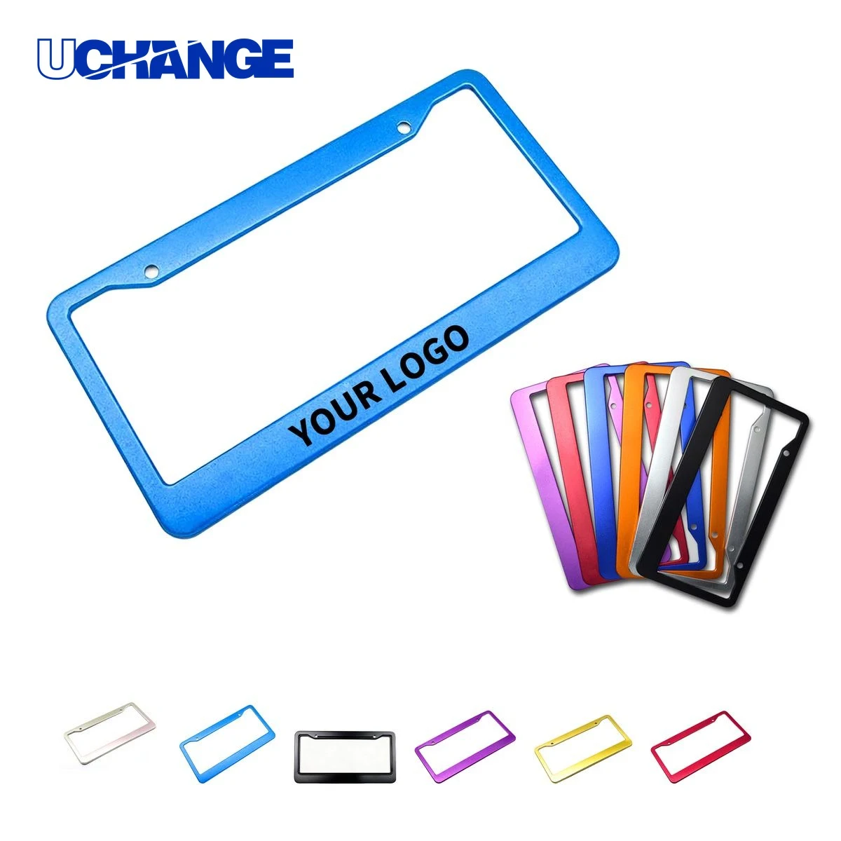 Aluminum License Plate Frame Holder 12.2" x 6.3" for Vehicles 1