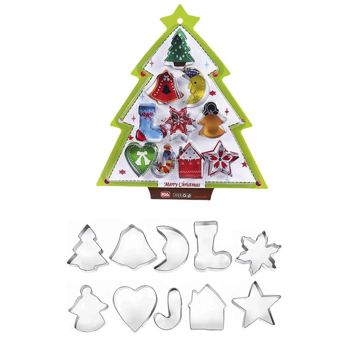 Xmas Christmas Biscuit Cookie Cutter Set 1