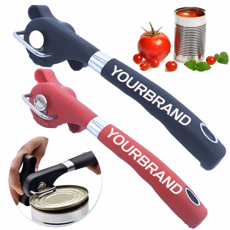 Food Safe Stainless Ergonomic Design Edge Cut Can Opener
