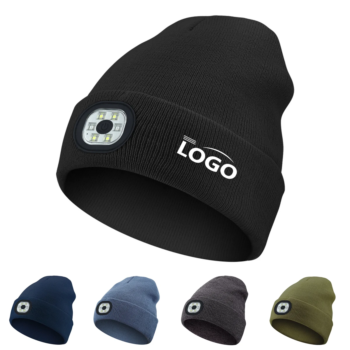 LED Light Beanie Hat with Rechargeable Light 1