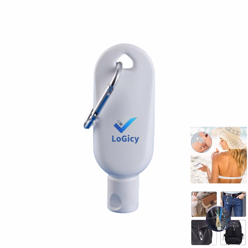 1oz Travel Bottle with Carabiner (Empty Bottle Only)