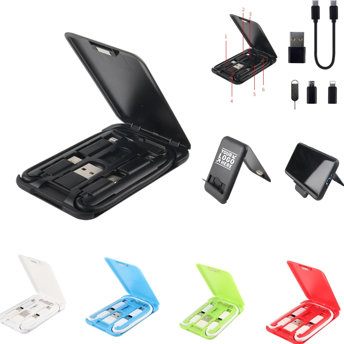 3-in-1 Charging Cable w/Case 1