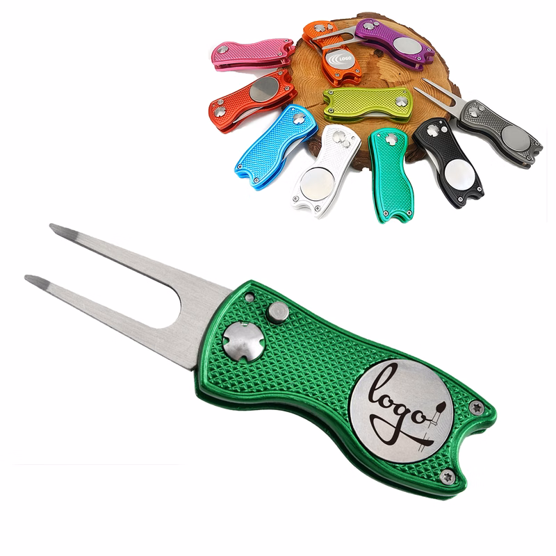 Custom Stainless Steel Folding Golf Divot Tool