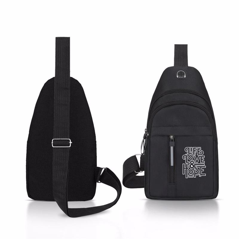 Casual Crossbody Sling Backpack ( 6.7" X 12" X 3" )