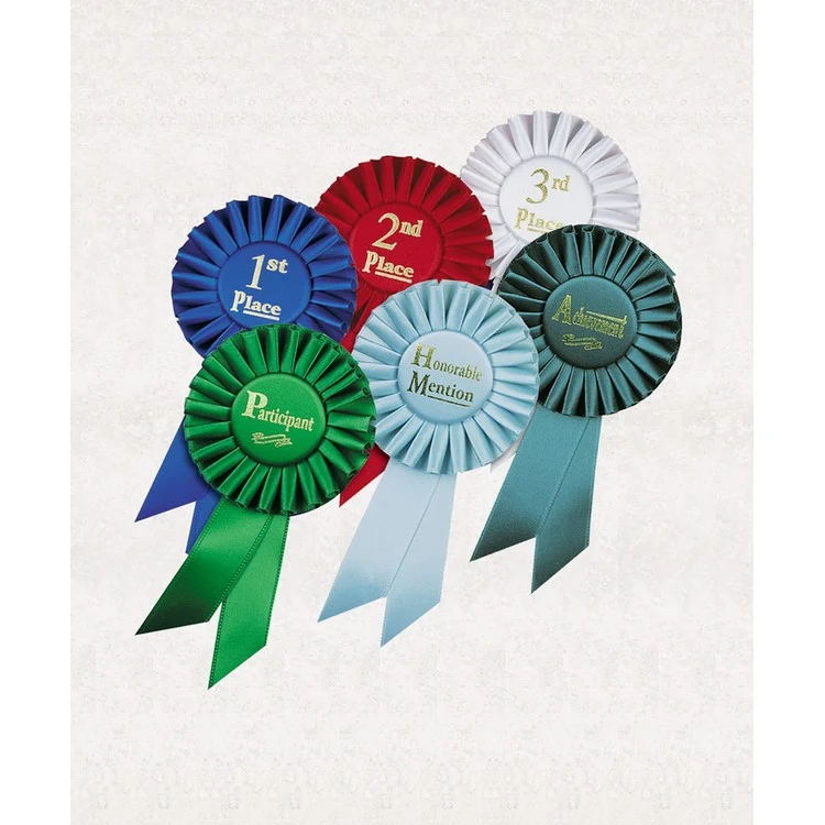 1st Place Rosette Ribbon 3 1/2" x 6 1/2" 1
