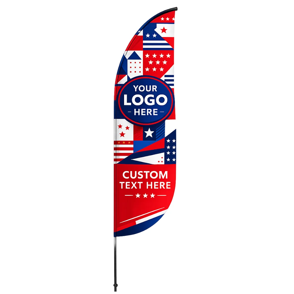 12' Curve Flag Single Sided 1