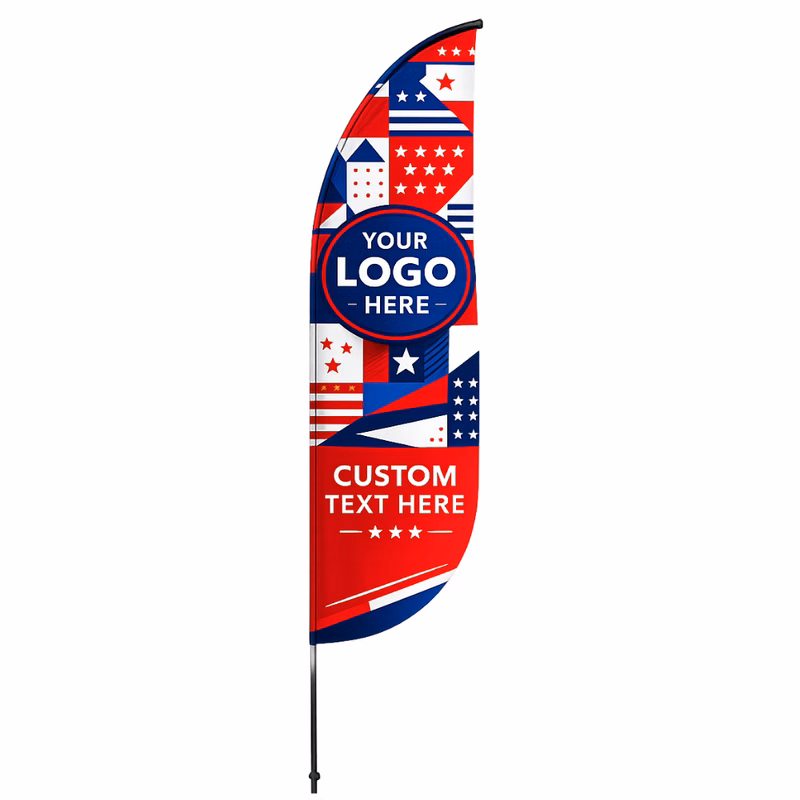 12' Curve Flag Single Sided