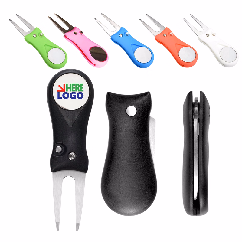 Pop Up Stainless Steel Golf Fork MOQ 50