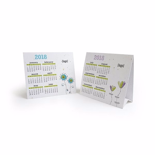 Seed Paper Table Tent / Calendar