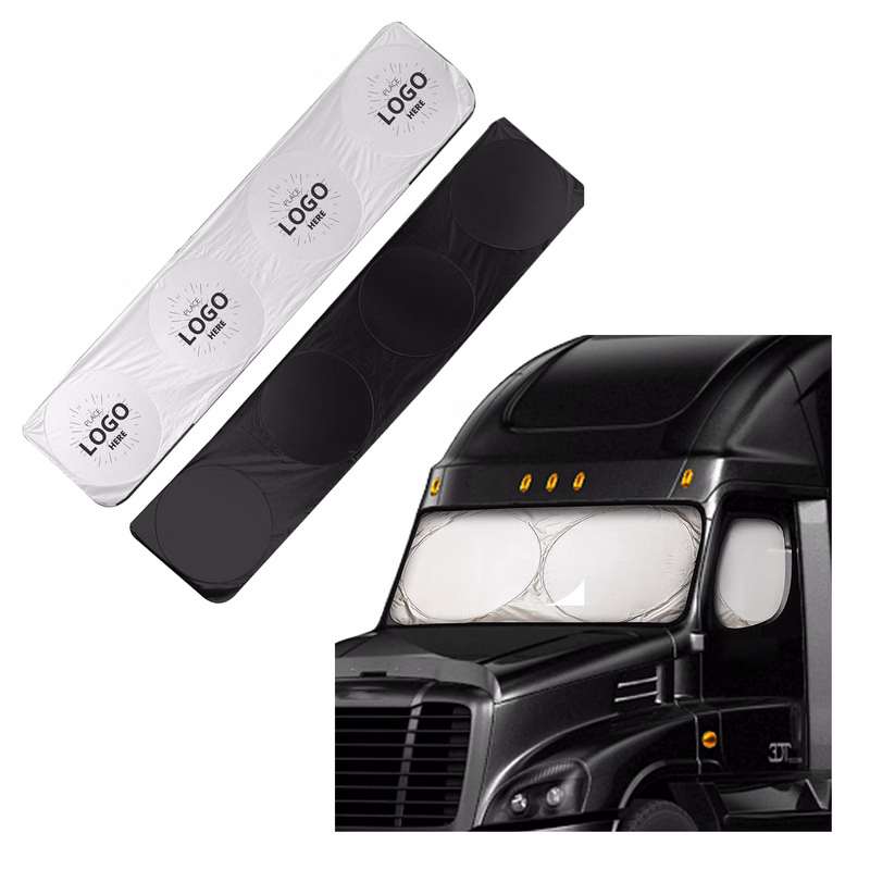 240T UV Protective Windshield Sunshade for Semitruck