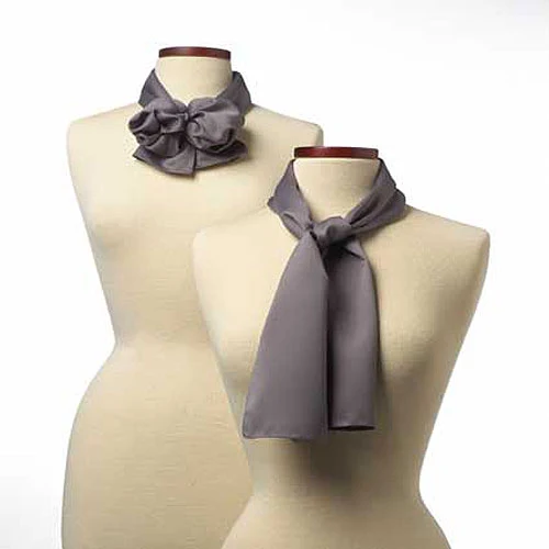 Charcoal Grey Silk 8" x 45" Scarf 1