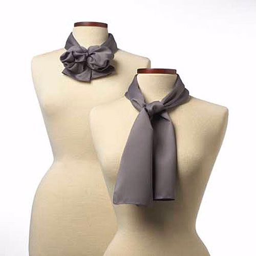 Charcoal Grey Silk 8" x 45" Scarf
