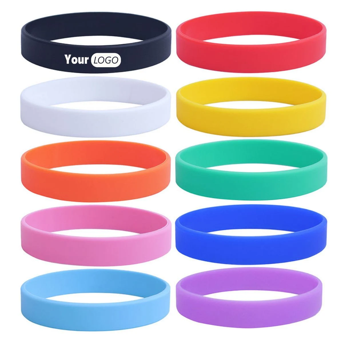 Blank Silicone Rubber Wristbands 1