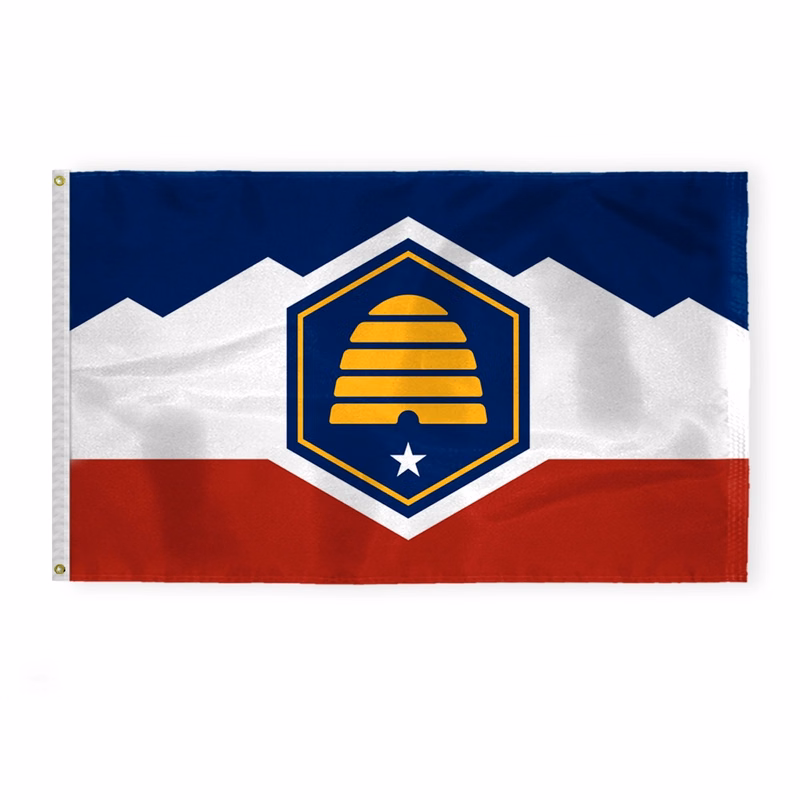 3'X5' 200D Nylon 1ply Utah(Design 2023) Flag