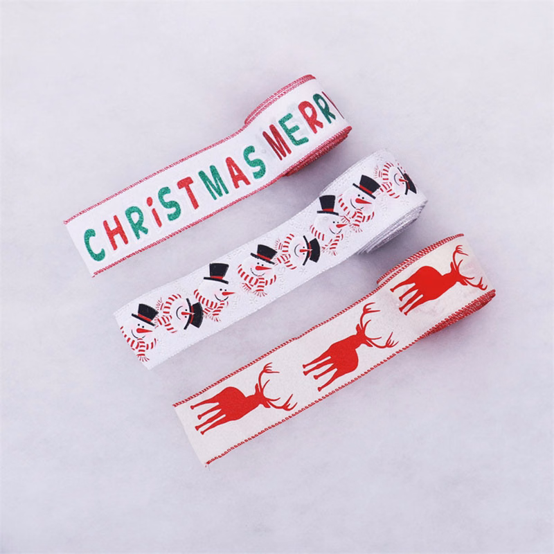 Christmas Burlap Ribbons