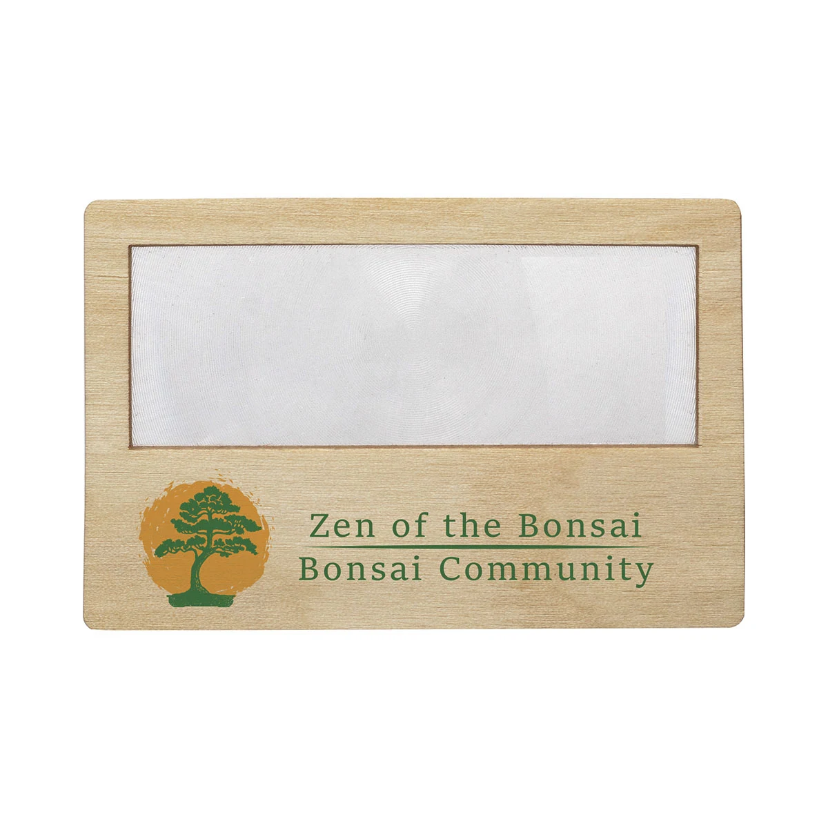 Wood Credit Card Magnifier 1