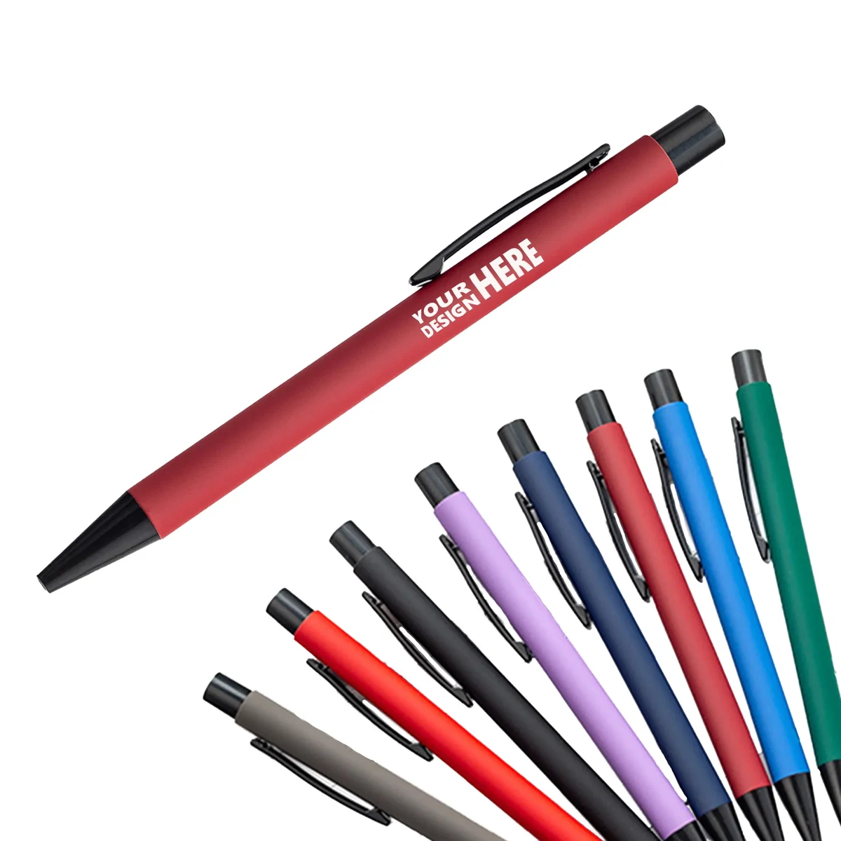 Aluminum Barrel Retractable Ballpoint Pen 1