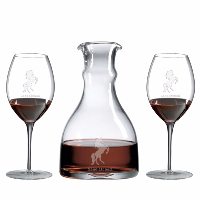 Barrell Decanter Gift Set Lead-Free Crystal