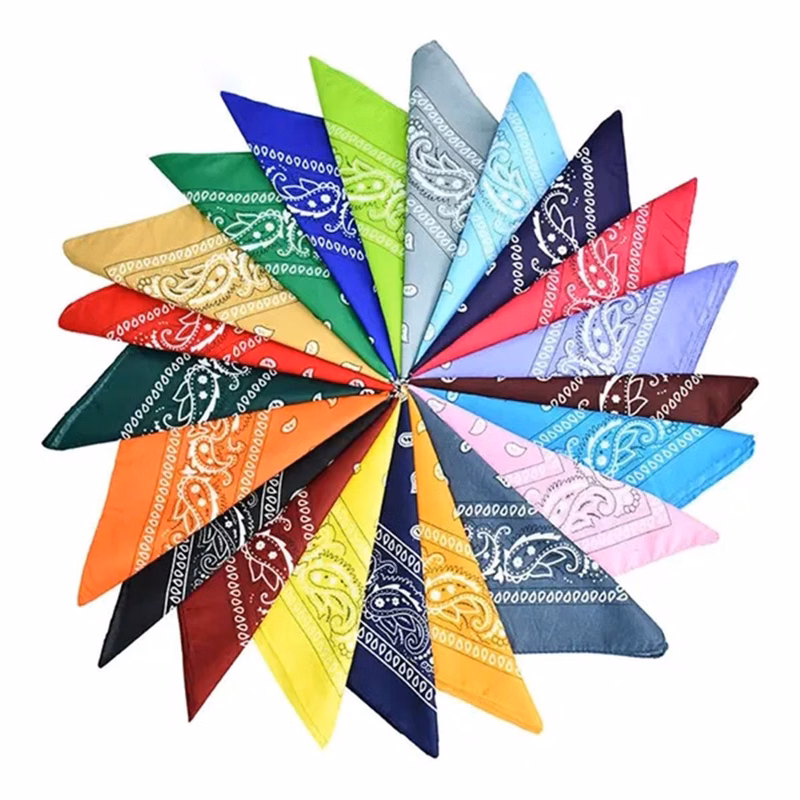 Custom Bandana Stripe Square Scarf