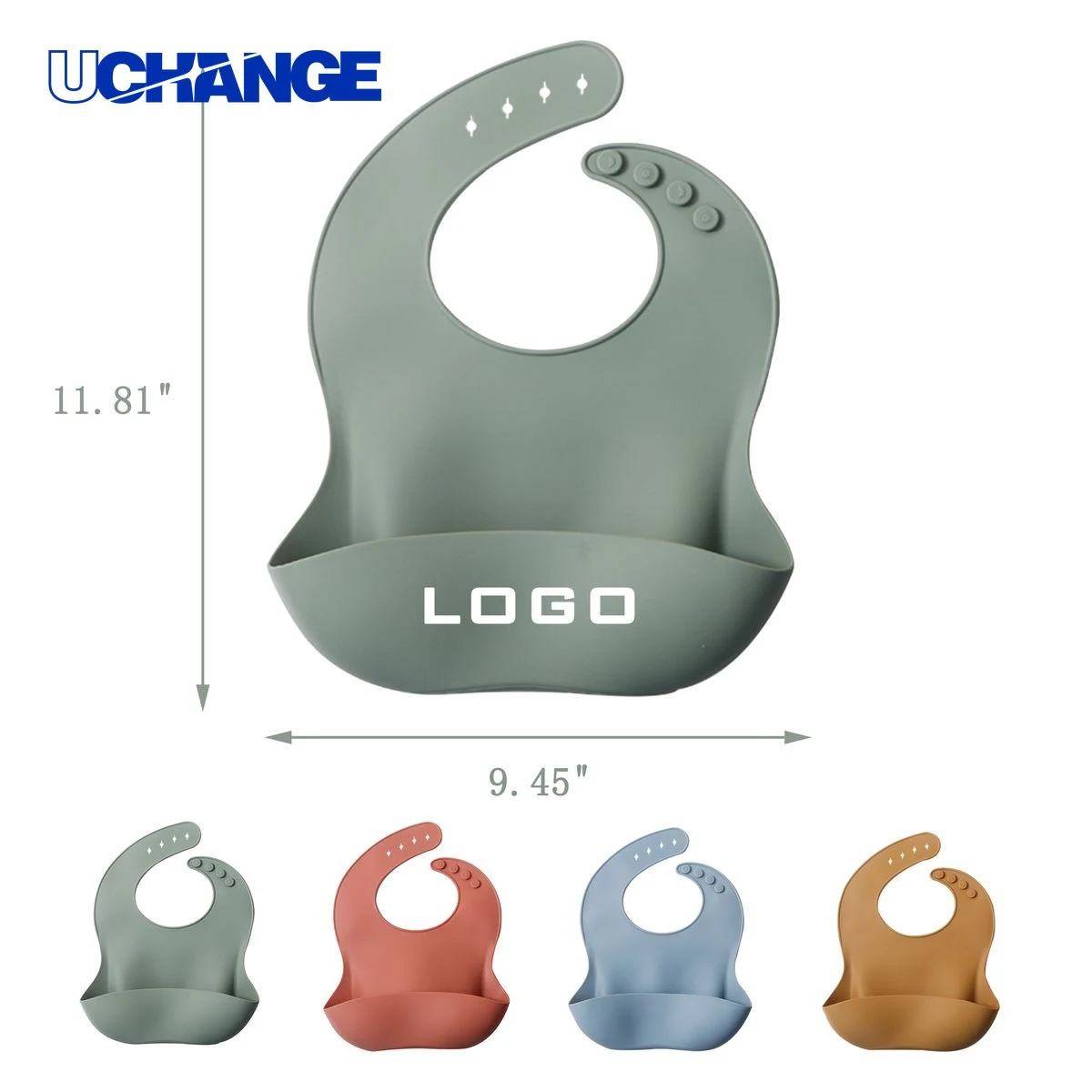 Silicone Baby Drool Bib Feeding Accessory 1
