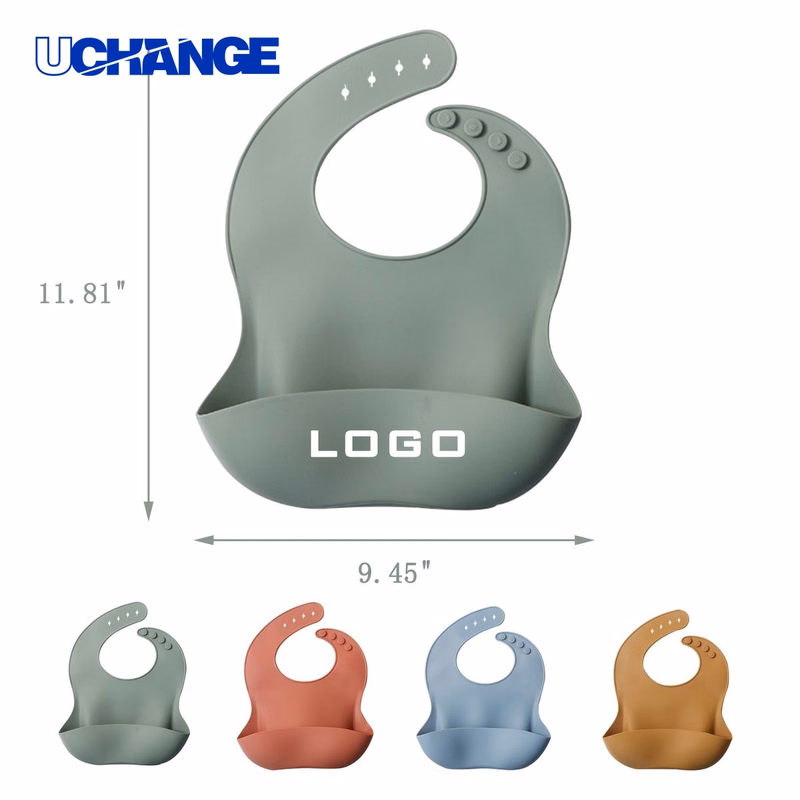 Silicone Baby Drool Bib Feeding Accessory