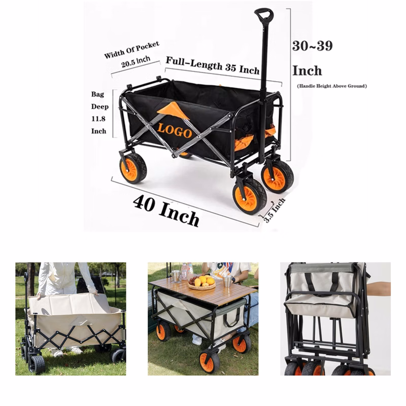 High - capacity Outdoor Camping Collapsible Carts