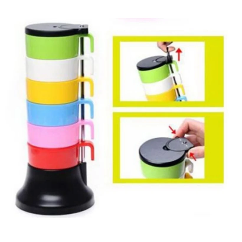 6 In 1 Rainbow Cup Set 1