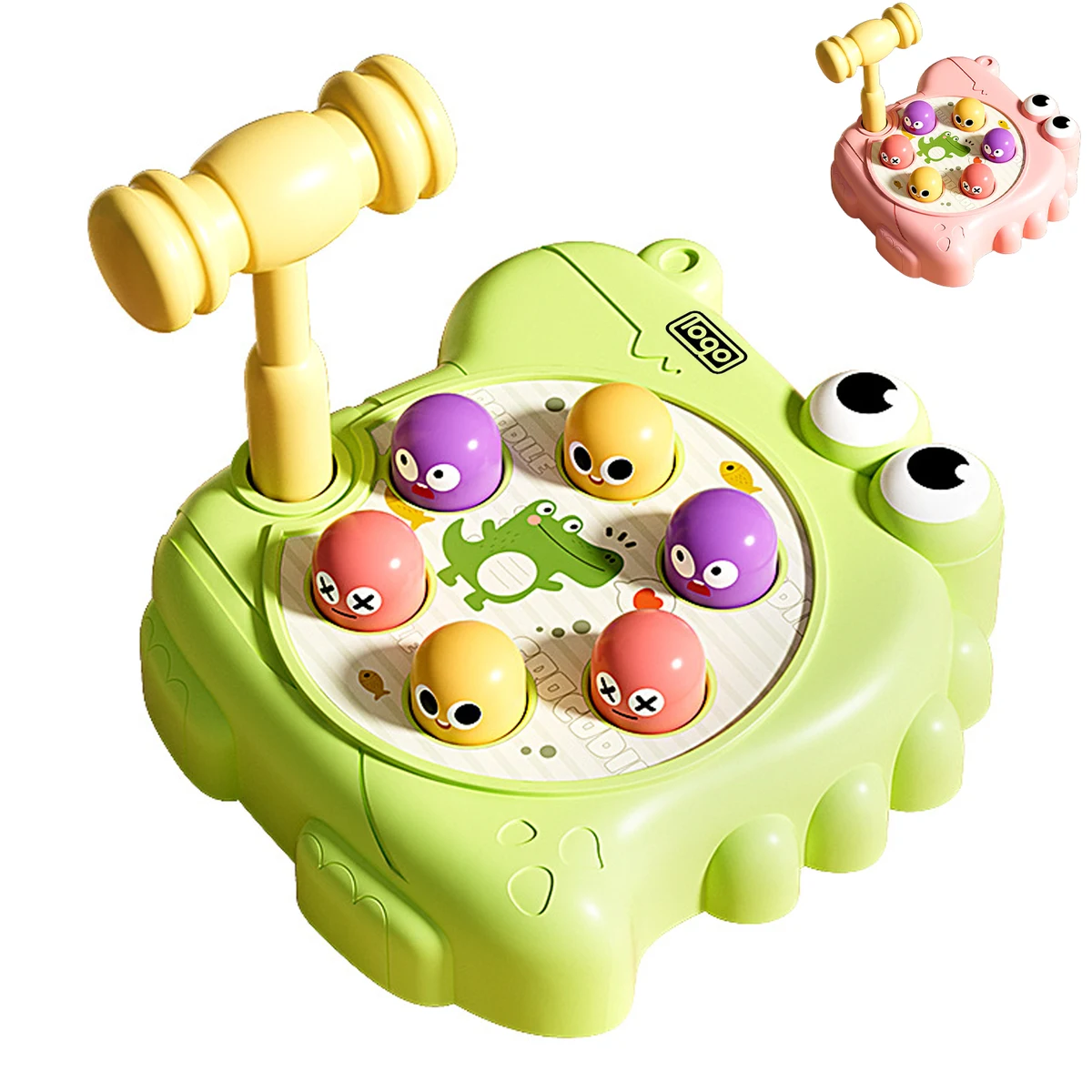 Baby Educational Knocking Hammer Ball Crocodile Toys 1
