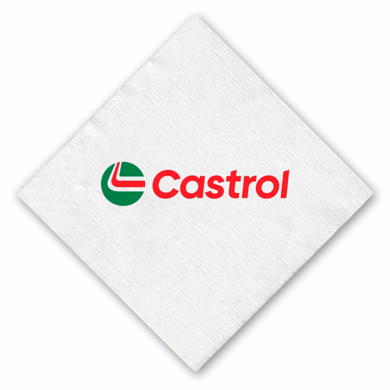 1-Ply White Beverage Napkin - Linen Embossed