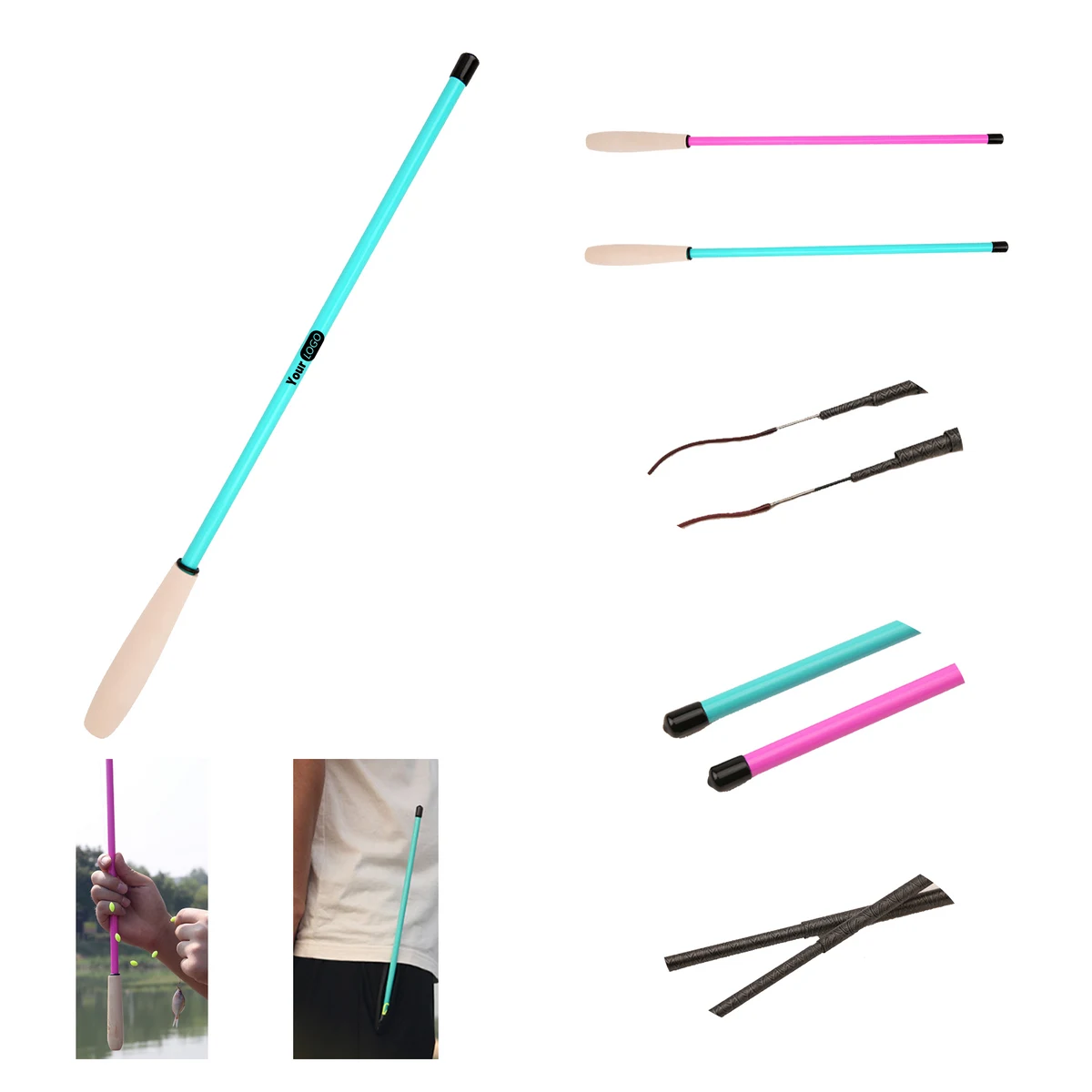 71 Inch Kids Fiberglass Fishing Rod 1