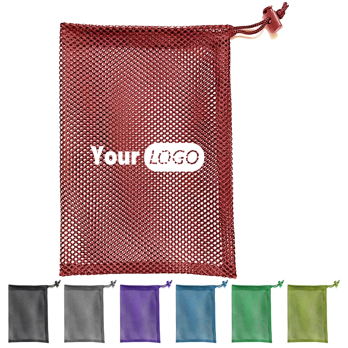 Polyester Lightweight Mesh Drawstring Golf Bag For Essential Storage 1