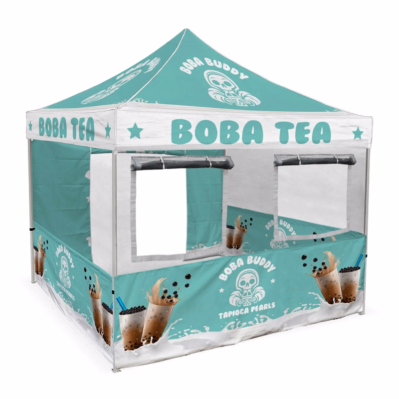 10ft x 10ft Custom Food Concession Canopy Tent Package