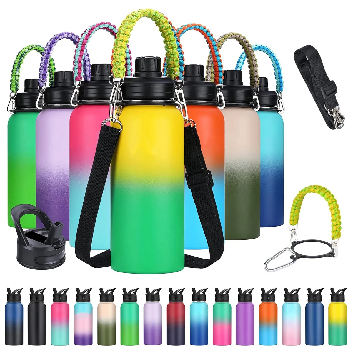 32 oz Stainless Steel Insulated Water Bottle, custom water bottle with logo imprint 1