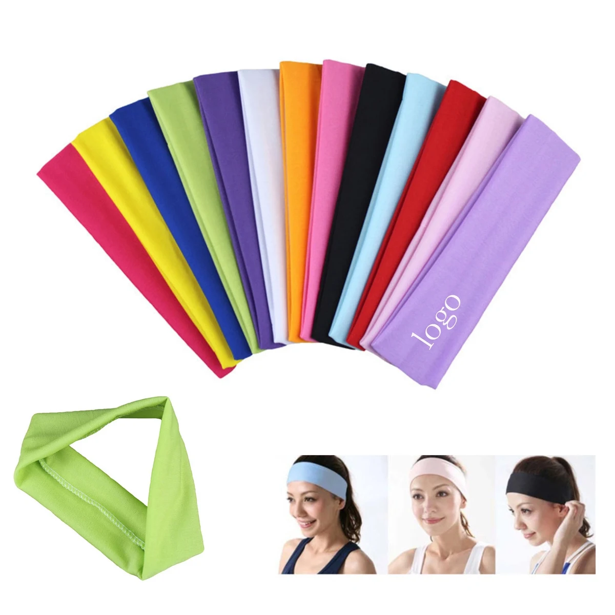 Reusable Sports Polyester Headband 1