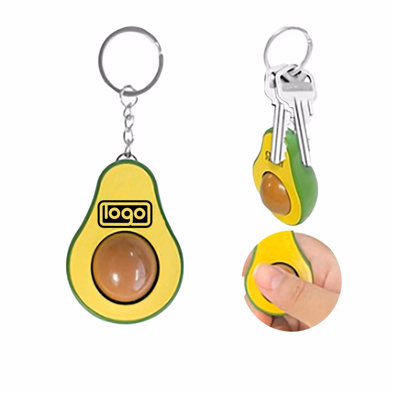 Avocado Massage Fidget Keychain Toy