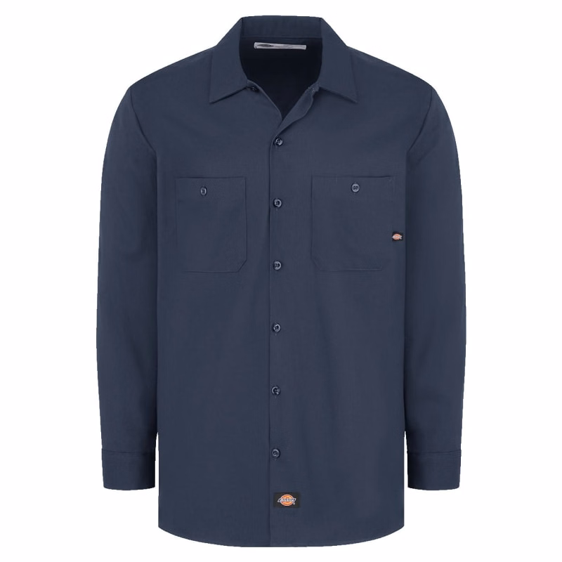 Dickies Men's Industrial Cotton Long Sleeve Work Shirt - L307