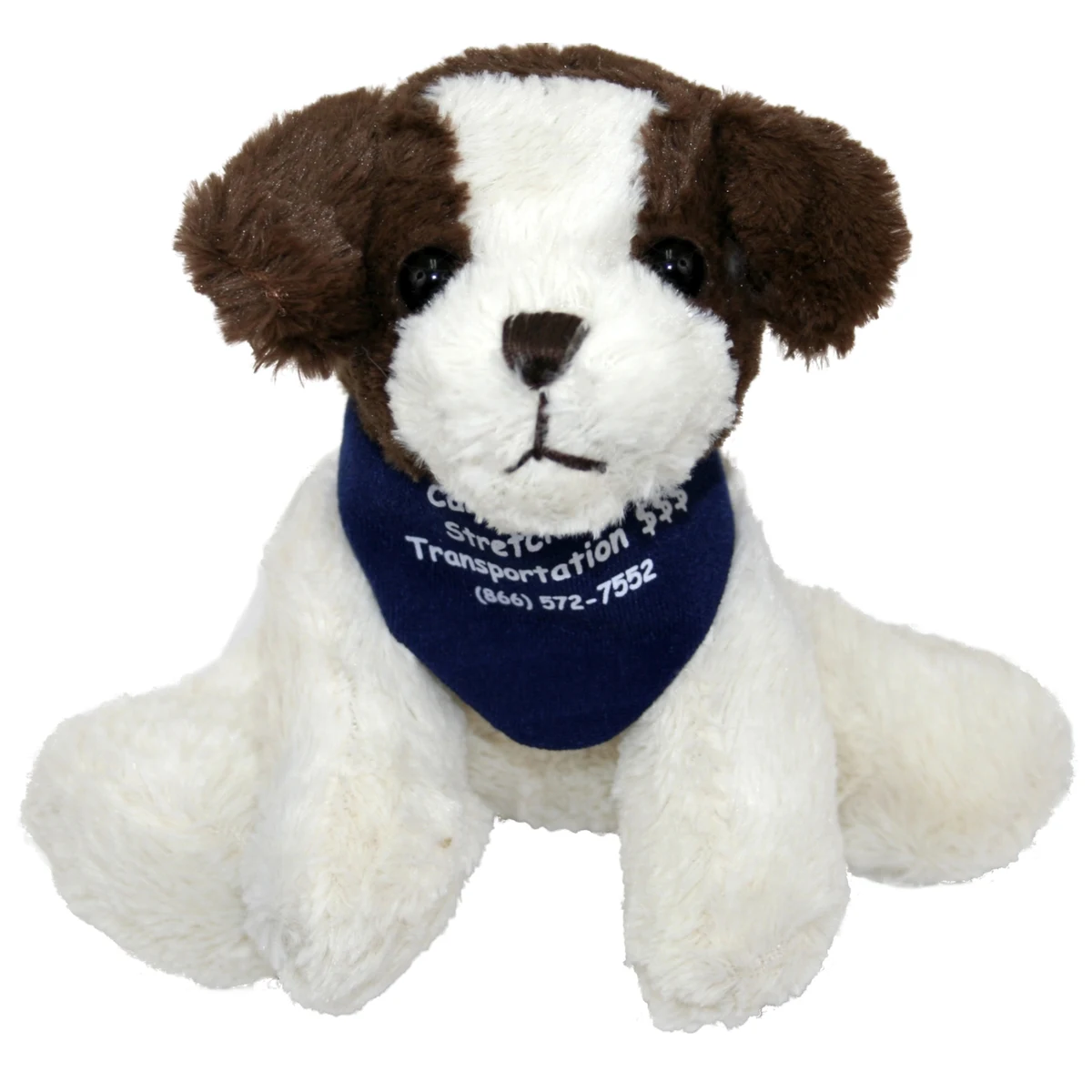 6" Floppy Dogs - White & Brown 1