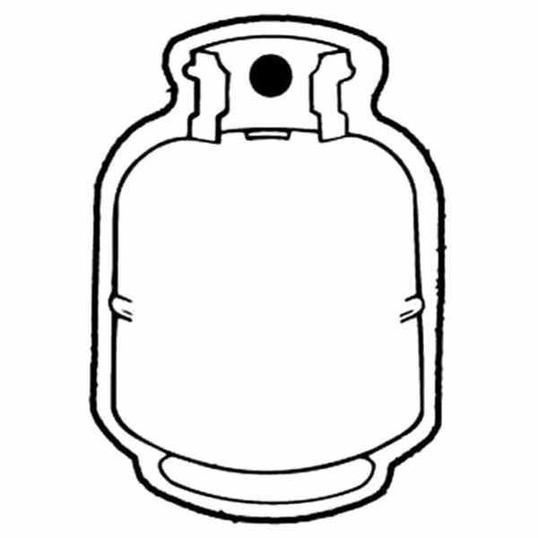 Propane Tank 1 Key Tag - Spot Color