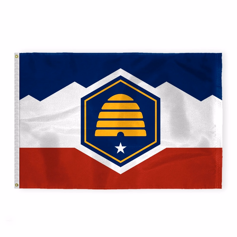 4'X6' 200D Nylon 1ply Utah(Design 2023) Flag